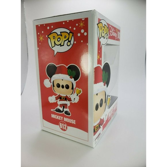Funko 612 Santa MICKEY MOUSE Ringing Christmas Bell Disney   2019 NEW Unopened - Picture 3 of 11